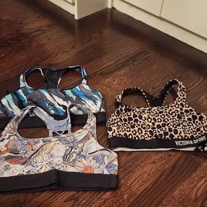Victoria Sport and Patterned Sports Bras - Medium